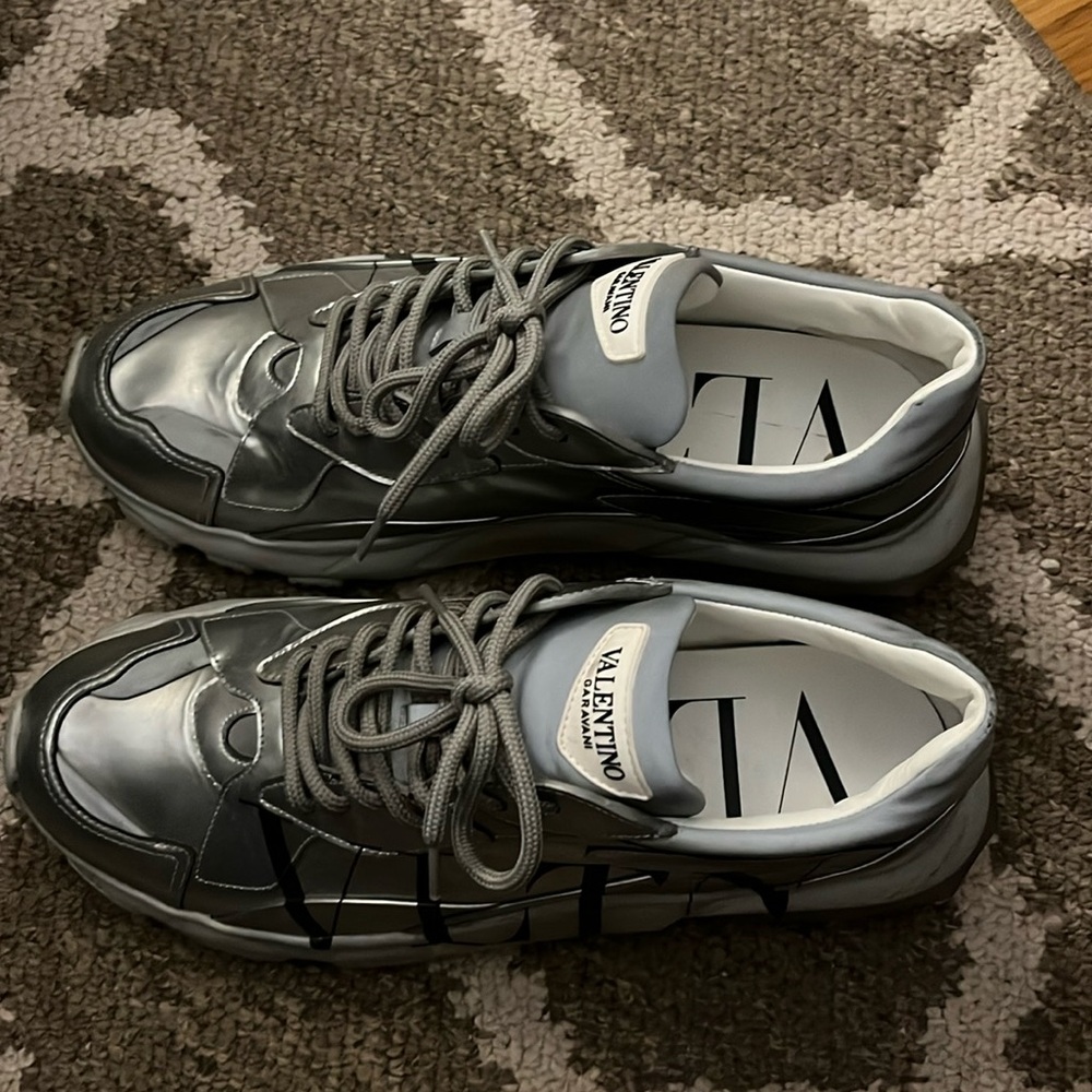 VALENTINO GARAVANI VLTN Bounce Chunky Leather Sneakers